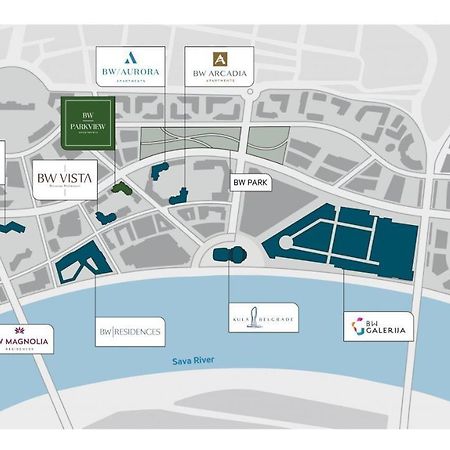 Belgrade Waterfront-Beograd Na Vodi - BW Arcadia Lux Apartment Ngoại thất bức ảnh