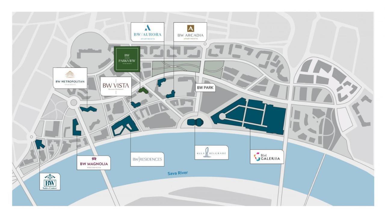 Belgrade Waterfront-Beograd Na Vodi - BW Arcadia Lux Apartment Ngoại thất bức ảnh